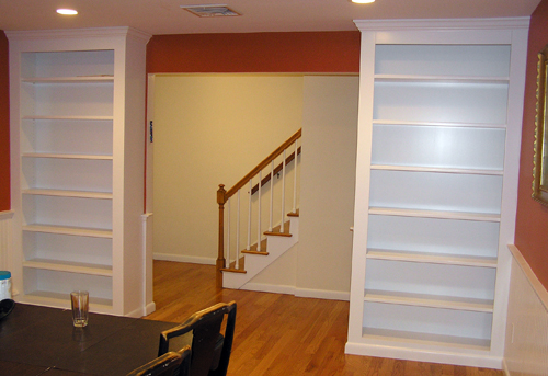white bookcs